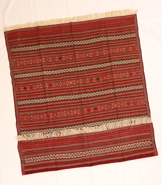 5x7 - Gashgai Fine Wool Geometric Rectangle - Hand Knotted Rug