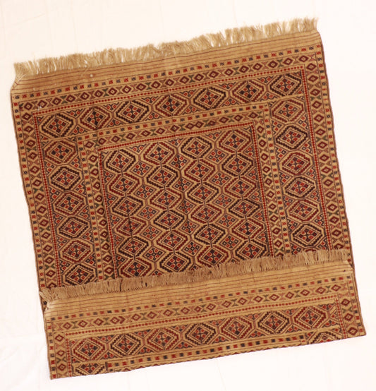 5x7 - Seneh Fine Wool Geometric Rectangle - Hand Knotted Rug