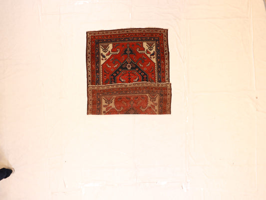 5x7 - Kurdish Antique/Wool Geometric Rectangle - Hand Knotted Rug