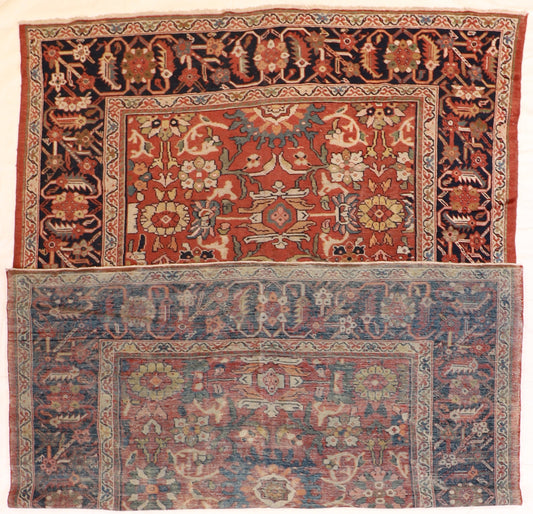 9 x 12 - Kurdish Fine/Wool Geometric Rectangle - Hand Knotted Rug — 55795