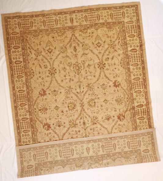 10x14 - Agra Fine Wool All Over Rectangle - Hand Knotted Rug