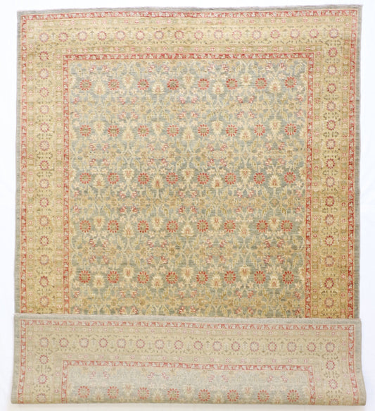 6x9 - Teharan Fine All Over Rectangle - Hand Knotted Rug — 56116