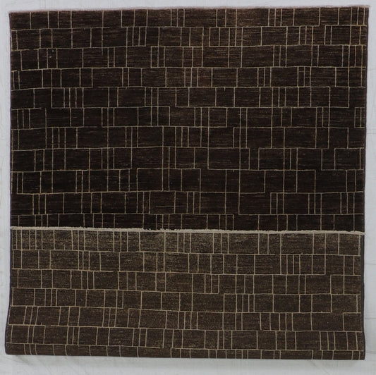 5x7 - Modern Fine All Over Rectangle - Hand Knotted Rug