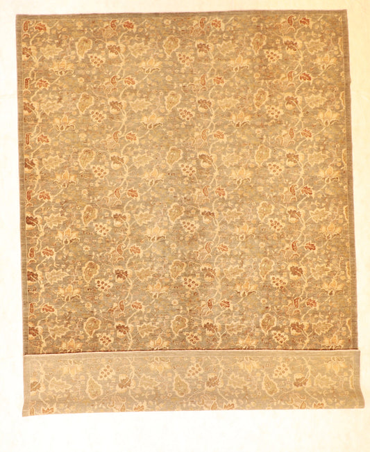 10x14 - Oushak Fine All Over Rectangle - Hand Knotted Rug