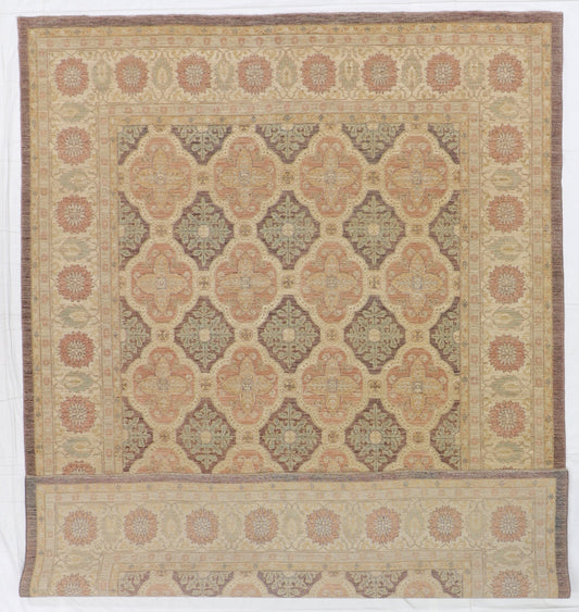 9x12 - Frahan Fine/Wool All Over Rectangle - Hand Knotted Rug — 56365