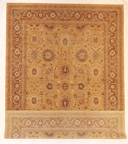 10x13 - Mashad Fine/Wool All Over Rectangle - Hand Knotted Rug