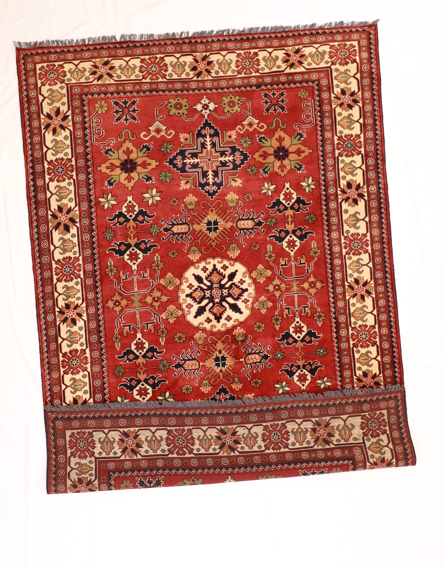 7x10 - Gashgai Fine/Wool Geometric Rectangle - Hand Knotted Rug
