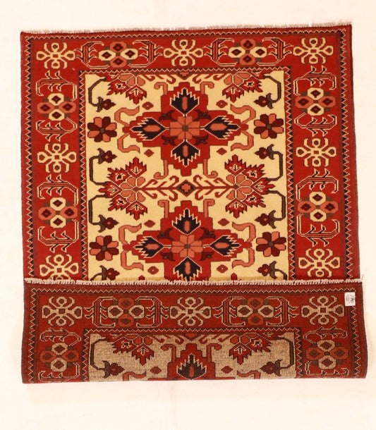 3x5 - Malayer Wool Geometric Rectangle - Hand Knotted Rug