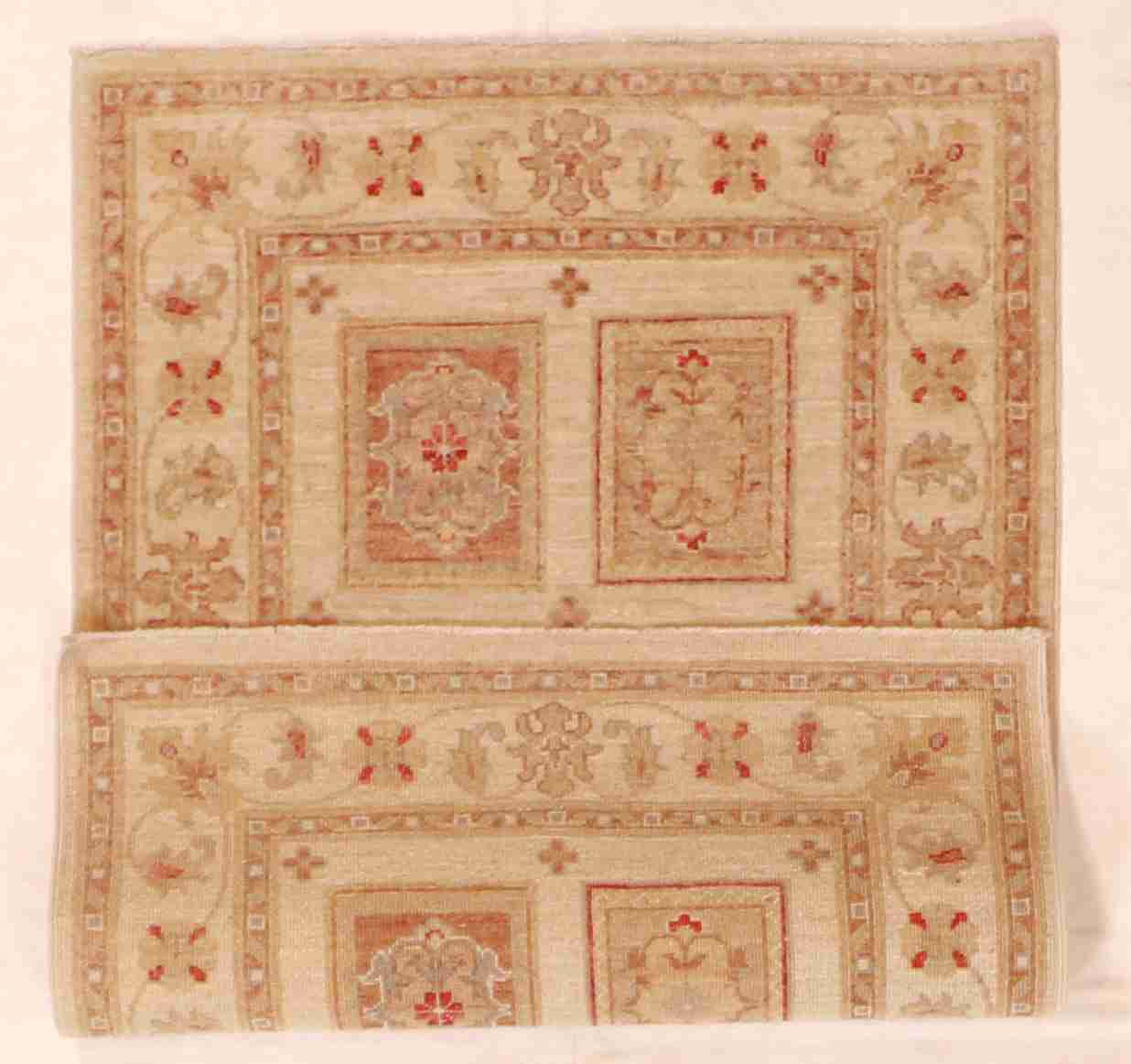 W 2.8 L 4 Kashan 100% Wool Handmade All Over Design - 57638