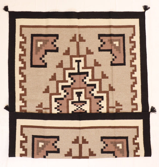 5x7 - Navajo Fine Wool All Over Rectangle - Hand Knotted Rug — 57691