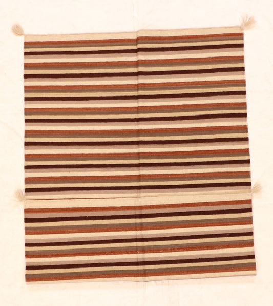 4x6 - Navajo Fine Wool Geometric Rectangle - Hand Knotted Rug