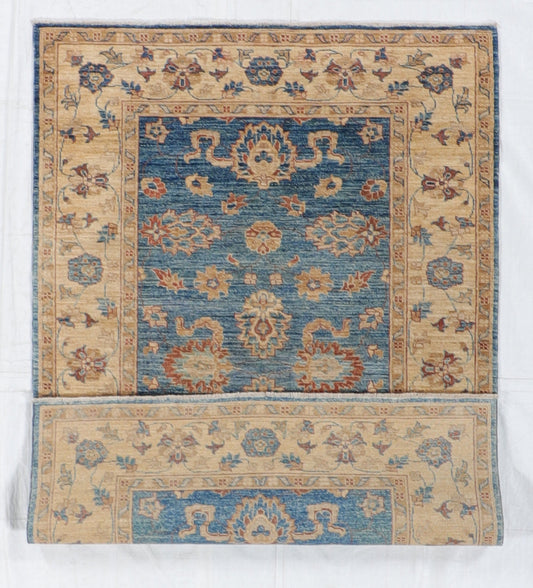 4x6 - Kashan Fine/Wool All Over Rectangle - Hand Knotted Rug — 57815