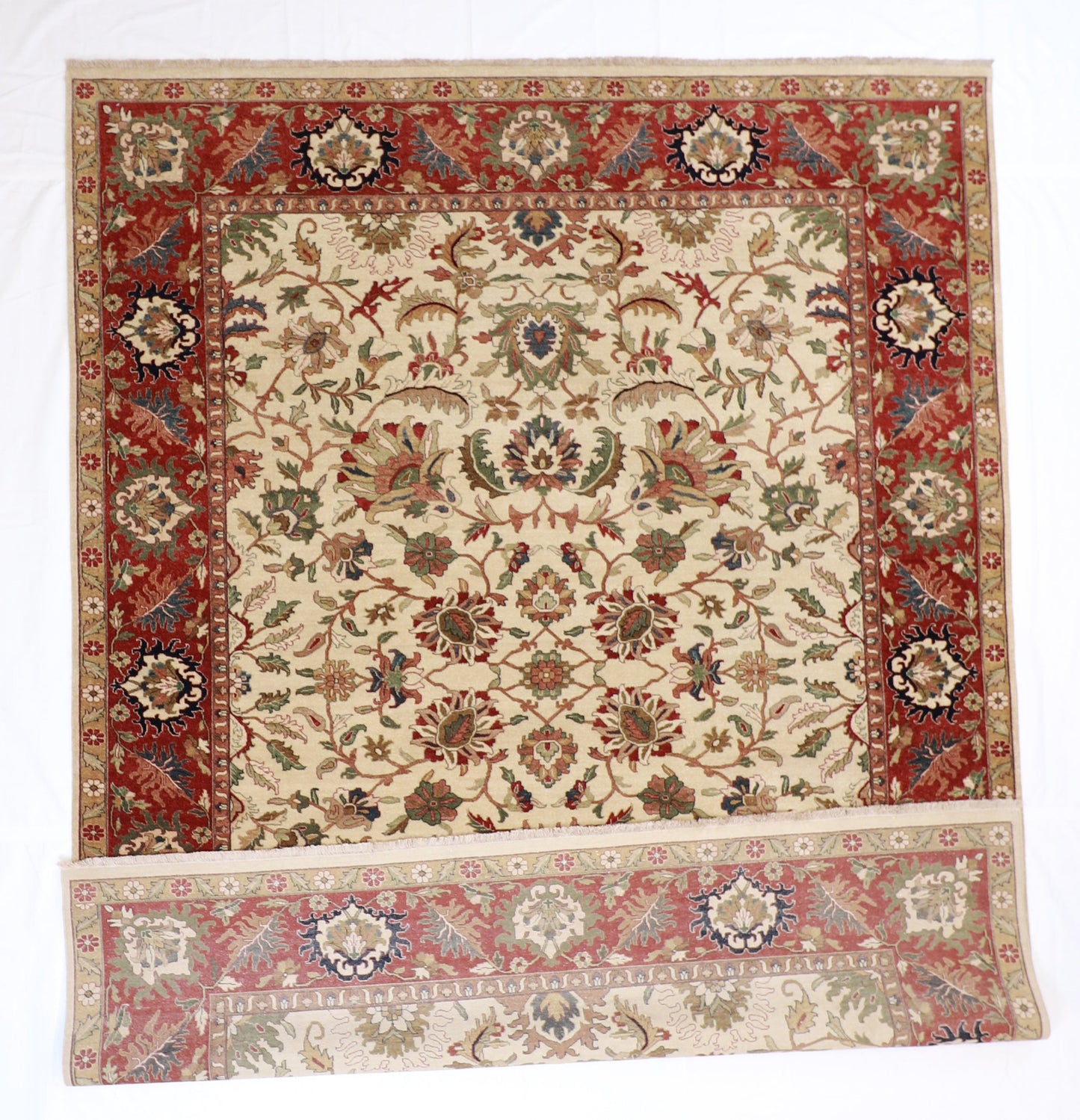 9 x12 - Kashan Fine/Wool All Over Rectangle - Hand Knotted Rug
