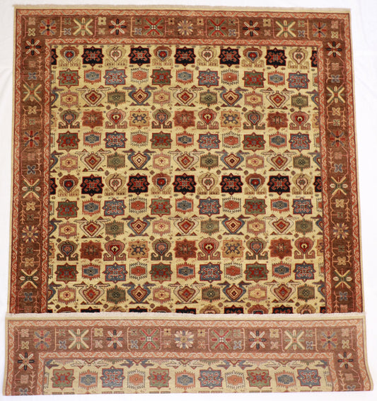 9 x 12 - Bakshiesh Fine All Over Rectangle Finest Hand-Knotted Quality Wool — 57929