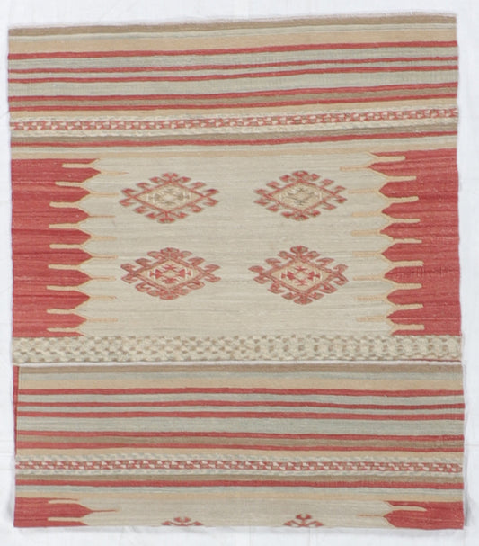 4x6 - Kilim Fine Wool All Over Rectangle - Hand Knotted Rug