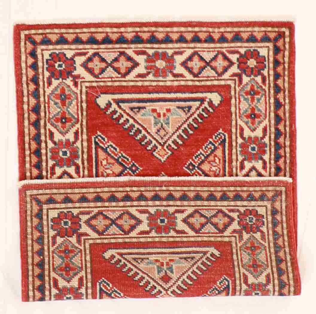 W 2.1 L 3 Kazak 100% Wool Handmade All Over Design - 58148