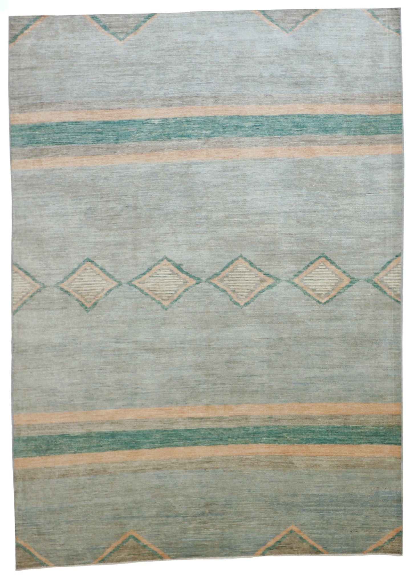 6x9 - Mountain Modern Fine All Over Rectangle - Hand Knotted Rug