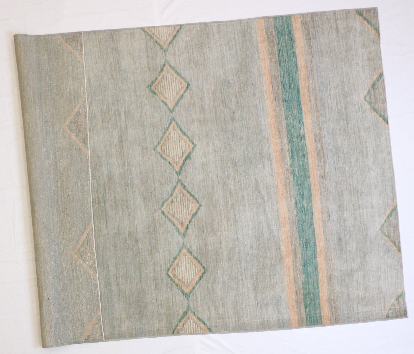 6x9 - Mountain Modern Fine All Over Rectangle - Hand Knotted Rug