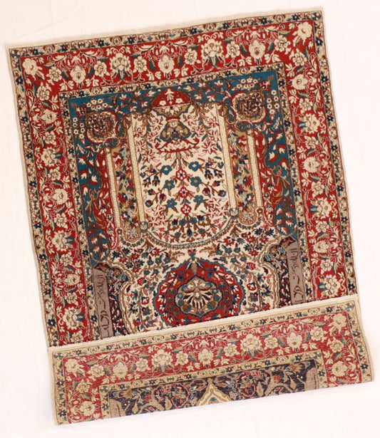 4x6 - Tree of Life Wool All Over Rectangle - Hand Knotted Rug