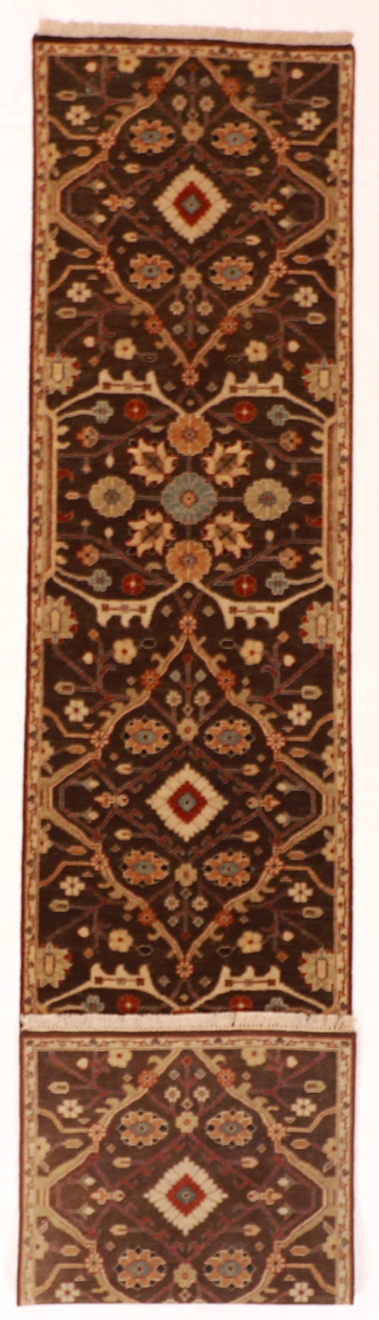Runner - Ziegler Mahal Fine/Wool All Over Rectangle - Hand Knotted Rug