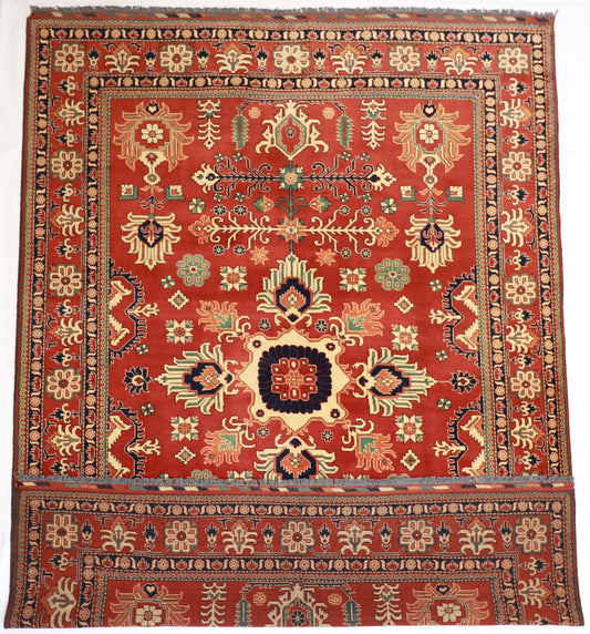 9x12 - Heriz Fine/Wool Geometric Rectangle - Hand Knotted Rug — 58730