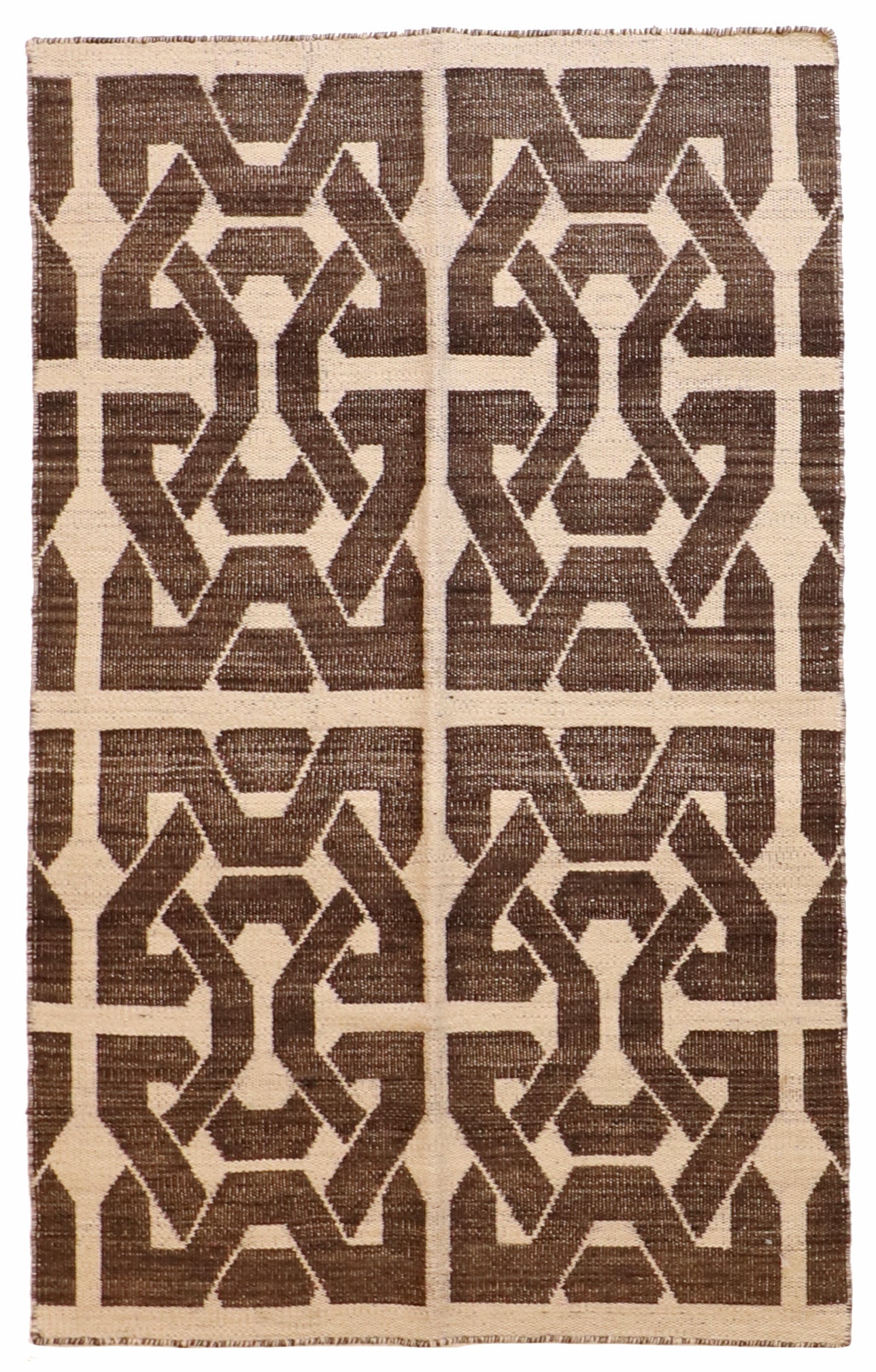 4x6 - Kilim Fine Wool All Over Rectangle - Hand Knotted Rug