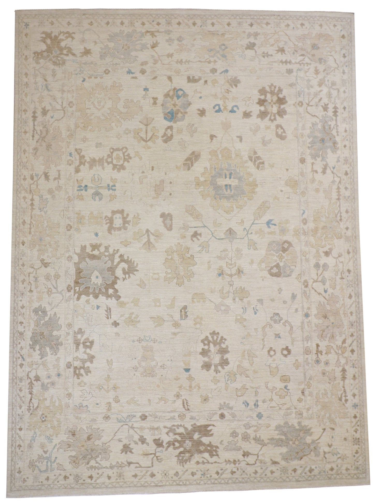9 x 12 - Oushak Fine All Over Rectangle - Hand Knotted Rug