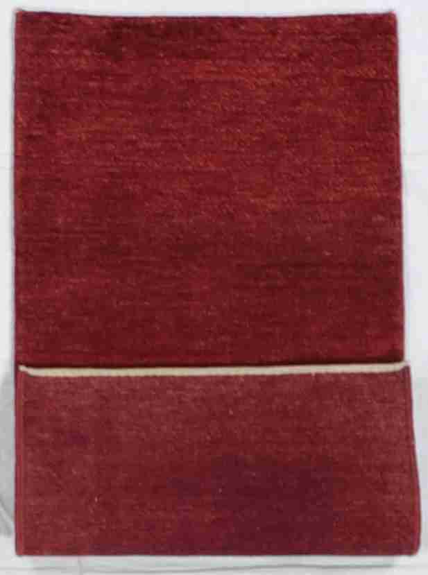 W 2.5 - L 4.7 - Gabbeh Fine/Wool Geometric Rectangle - Finest Hand-Knotted Quality Wool - 59411
