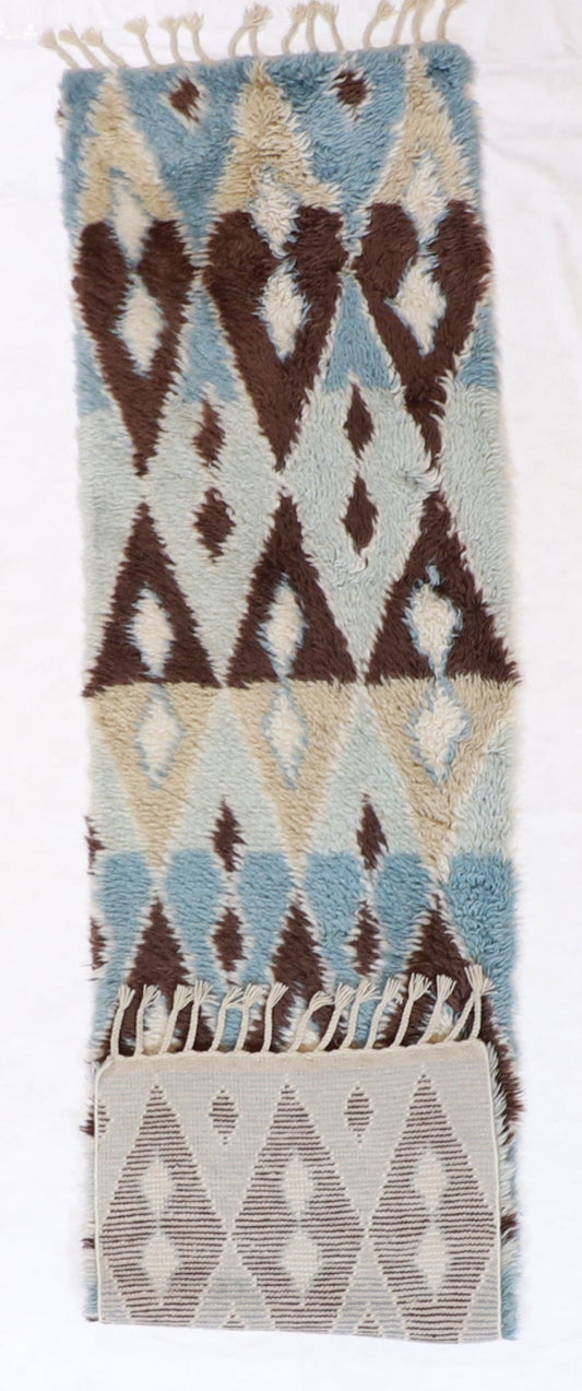 Runner - Moroccan Fine/Wool All Over Rectangle - Hand Knotted Rug