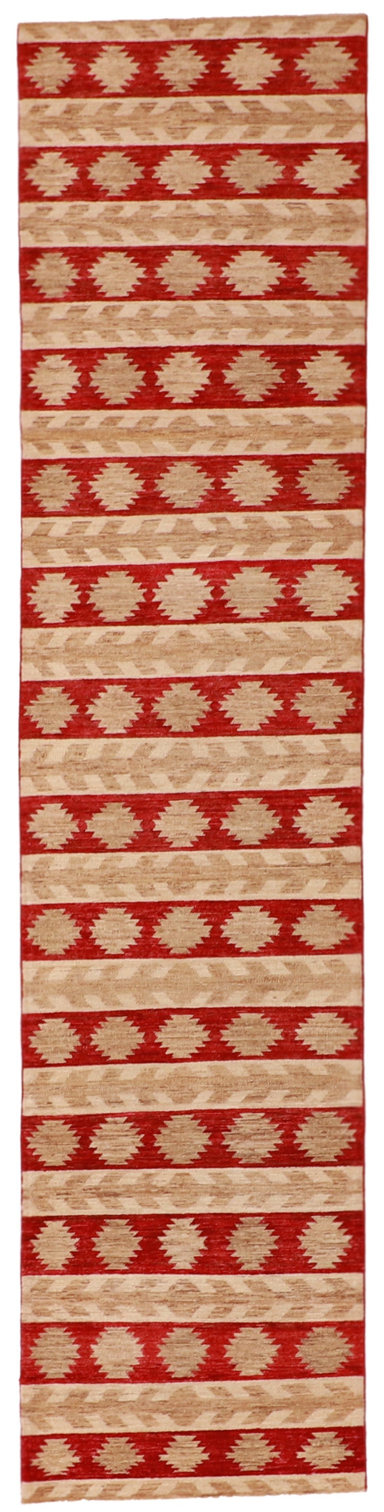 Runner - Navajo Fine Wool All Over Rectangle - Hand Knotted Rug