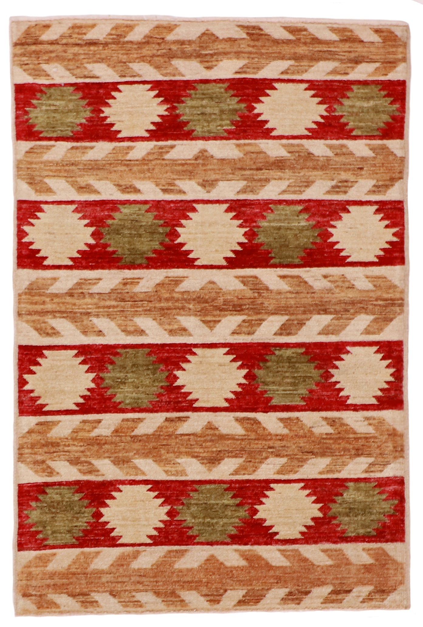 3x5 - Navajo Fine Wool All Over Rectangle - Hand Knotted Rug