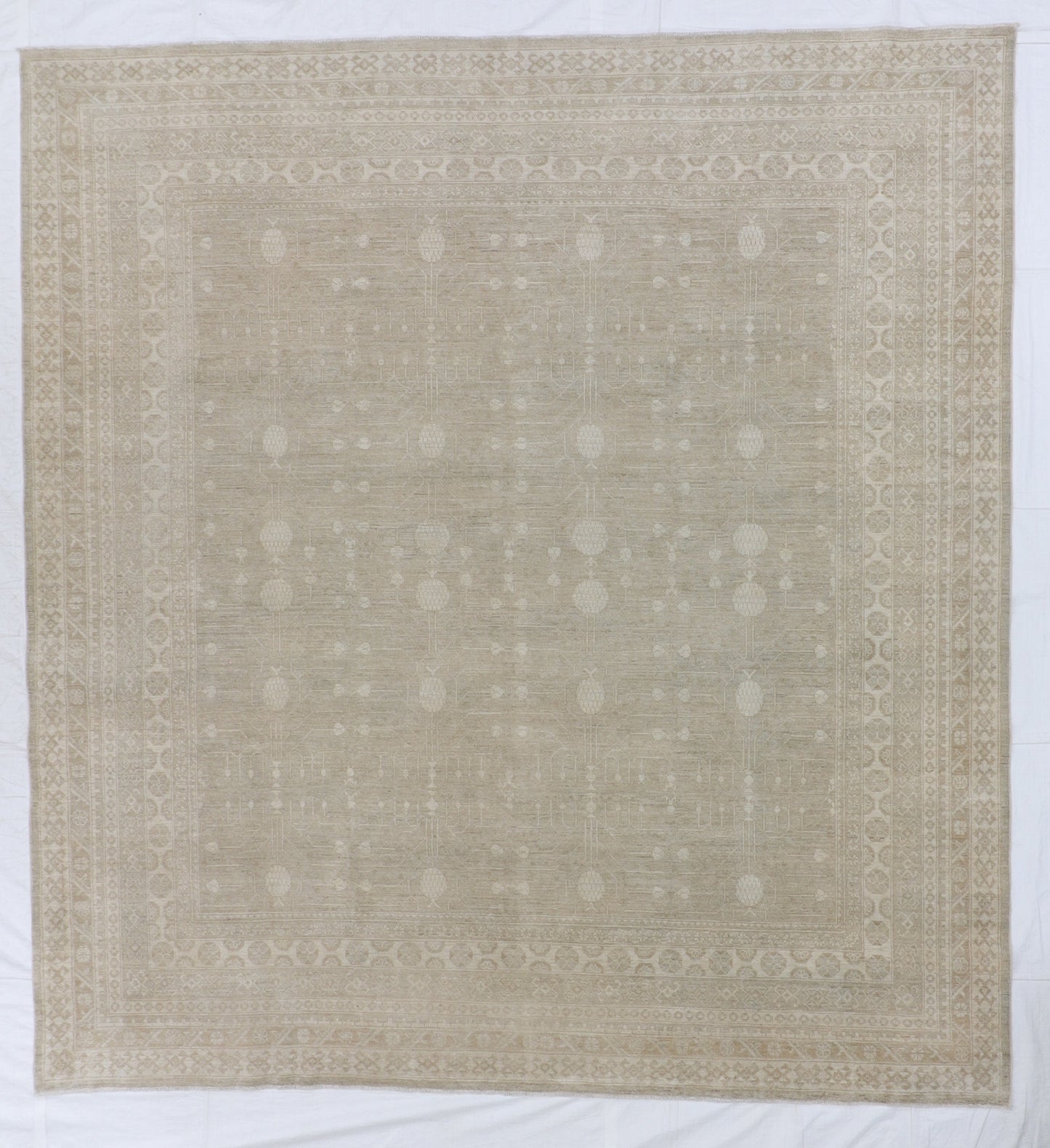 9x12 - Malayer Fine Wool All Over Rectangle - Hand Knotted Rug