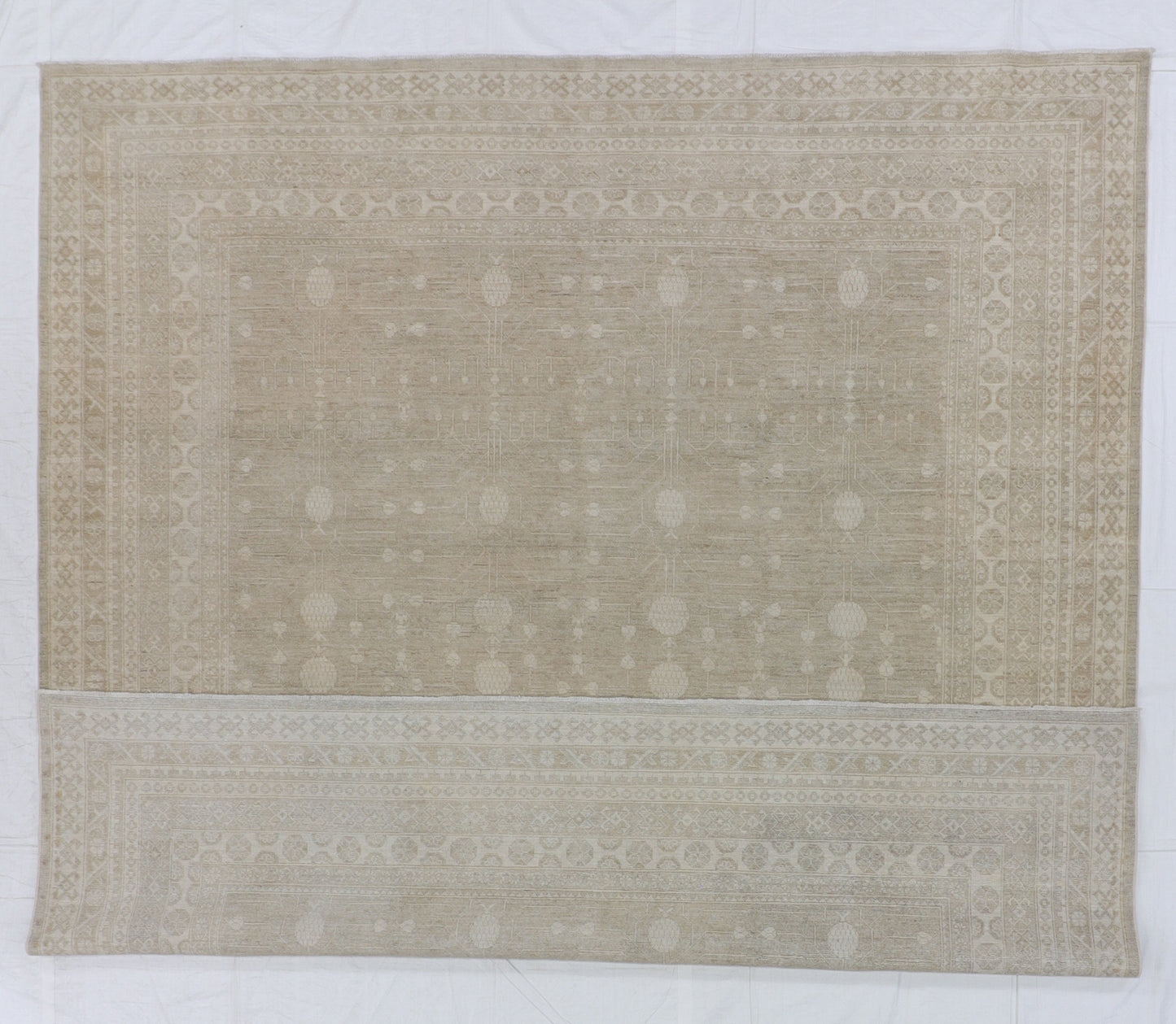 9x12 - Malayer Fine Wool All Over Rectangle - Hand Knotted Rug