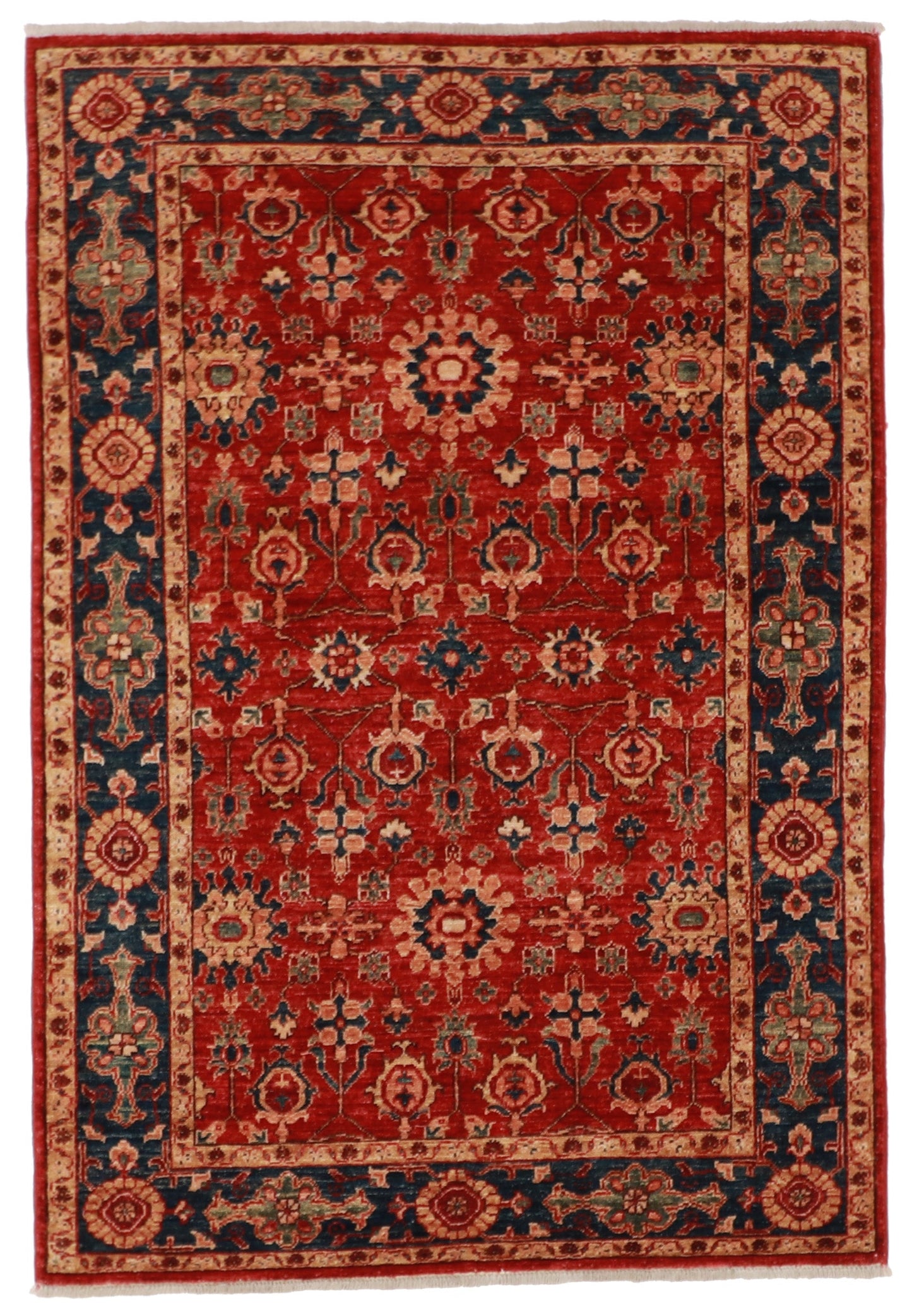 4x6 - Bakshaish Fine/Wool Geometric Rectangle - Hand Knotted Rug