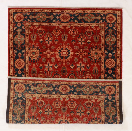 4x6 - Bakshaish Fine/Wool Geometric Rectangle - Hand Knotted Rug