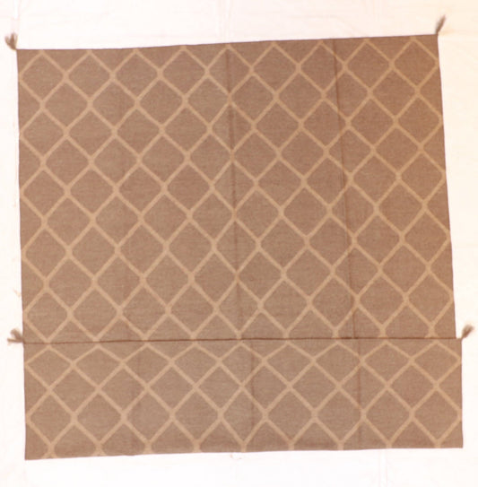 8x10 - Kilim Wool Geometric Rectangle - Hand Knotted Rug