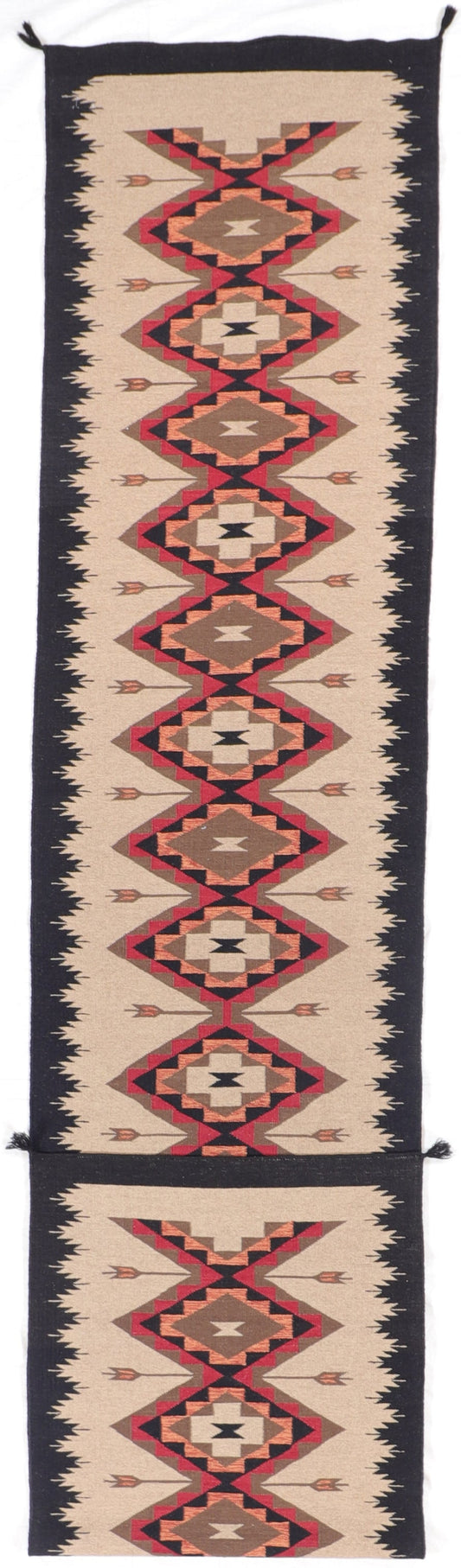 Runner - Kilim Navajo Rectangle - Hand Knotted Rug — 59760