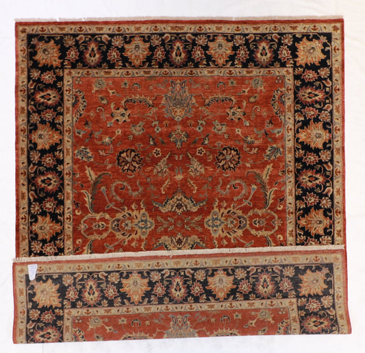 8x10 - Sultan Abad Wool Floral Rectangle - Hand Knotted Rug — 59952