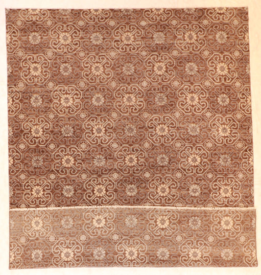 9x12 - Modern Fine/Wool All Over Rectangle - Hand Knotted Rug