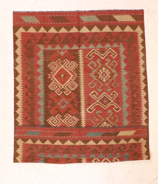 6x9 - Modern Fine/Wool Geometric Rectangle - Hand Knotted Rug