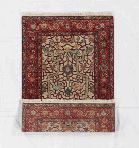 W 3 L 5 Heriz 100% Wool Handmade All Over Design - 60215