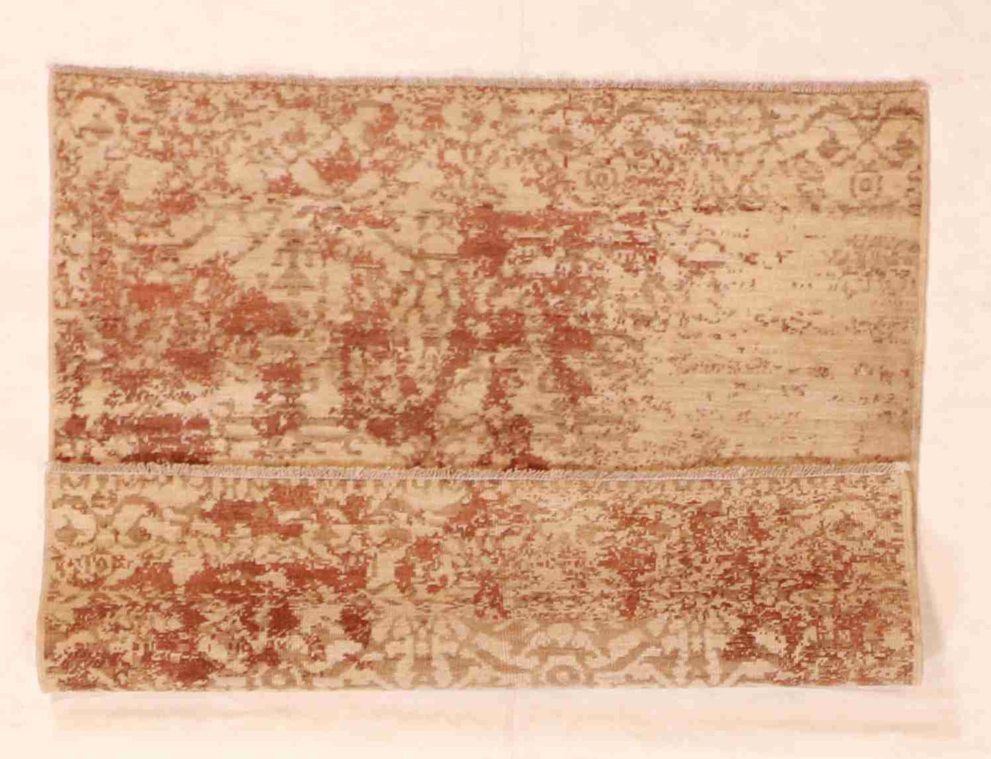 W 3.3 - L 3.3 - Modern Wool All Over Square - Finest Hand-Knotted Quality Wool - 60347