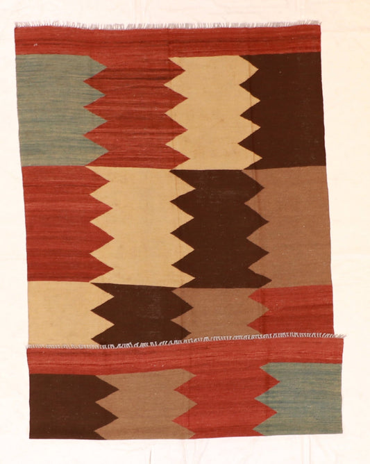 6x9 - Kilim Fine/Wool All Over Rectangle - Hand Knotted Rug