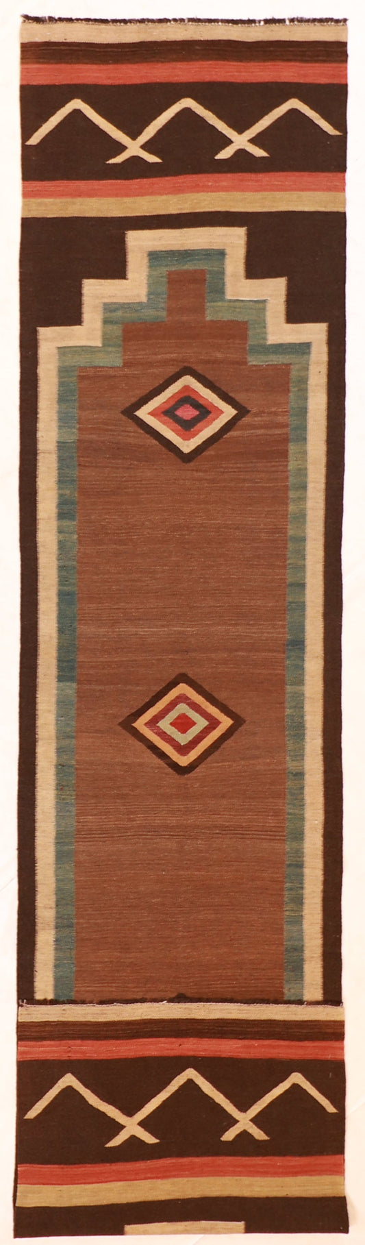 Runner - Kilim Fine/Wool All Over Rectangle - Hand Knotted Rug — 60354