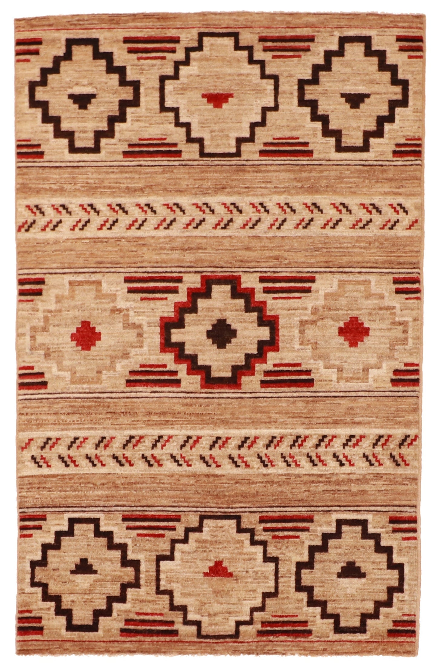 4x6 - Mountain Modern Fine All Over Rectangle - Hand Knotted Rug