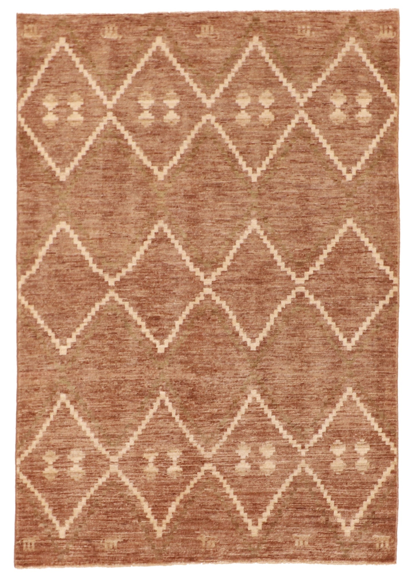 4x6 - Mountain Modern Fine All Over Rectangle - Hand Knotted Rug
