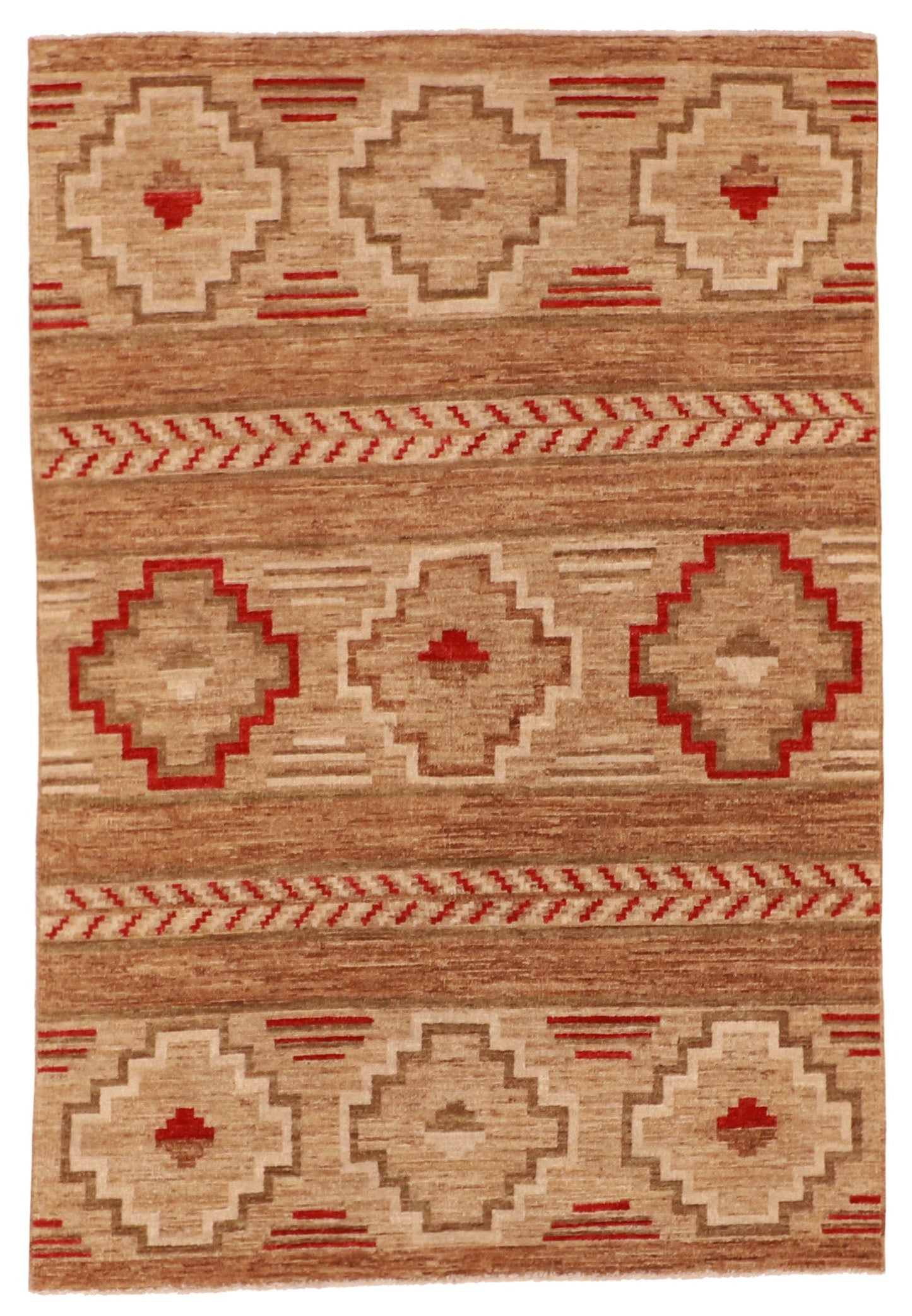 4x6 - Mountain Modern Fine All Over Rectangle - Hand Knotted Rug