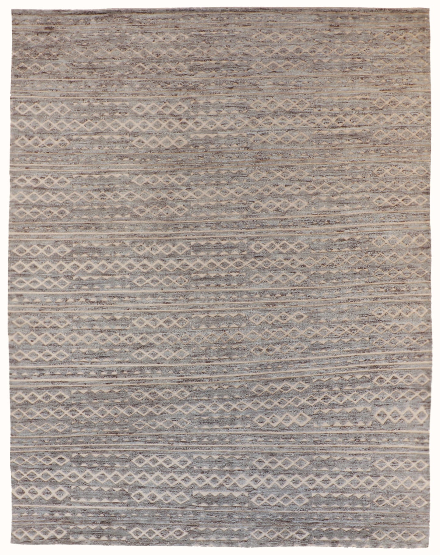 W 8 L 10 Moroccan 100% Wool Handmade All Over Design - 60620