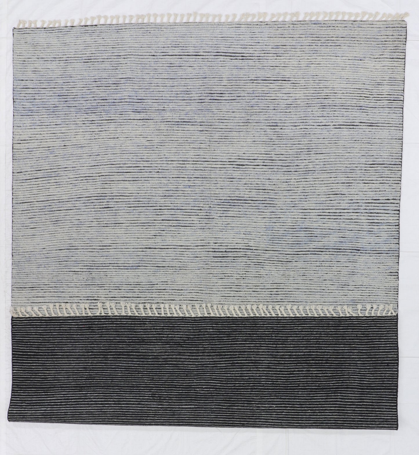 W 9.1 L 12 Moroccan 100% Wool Hand-Woven Modern Design - 60806