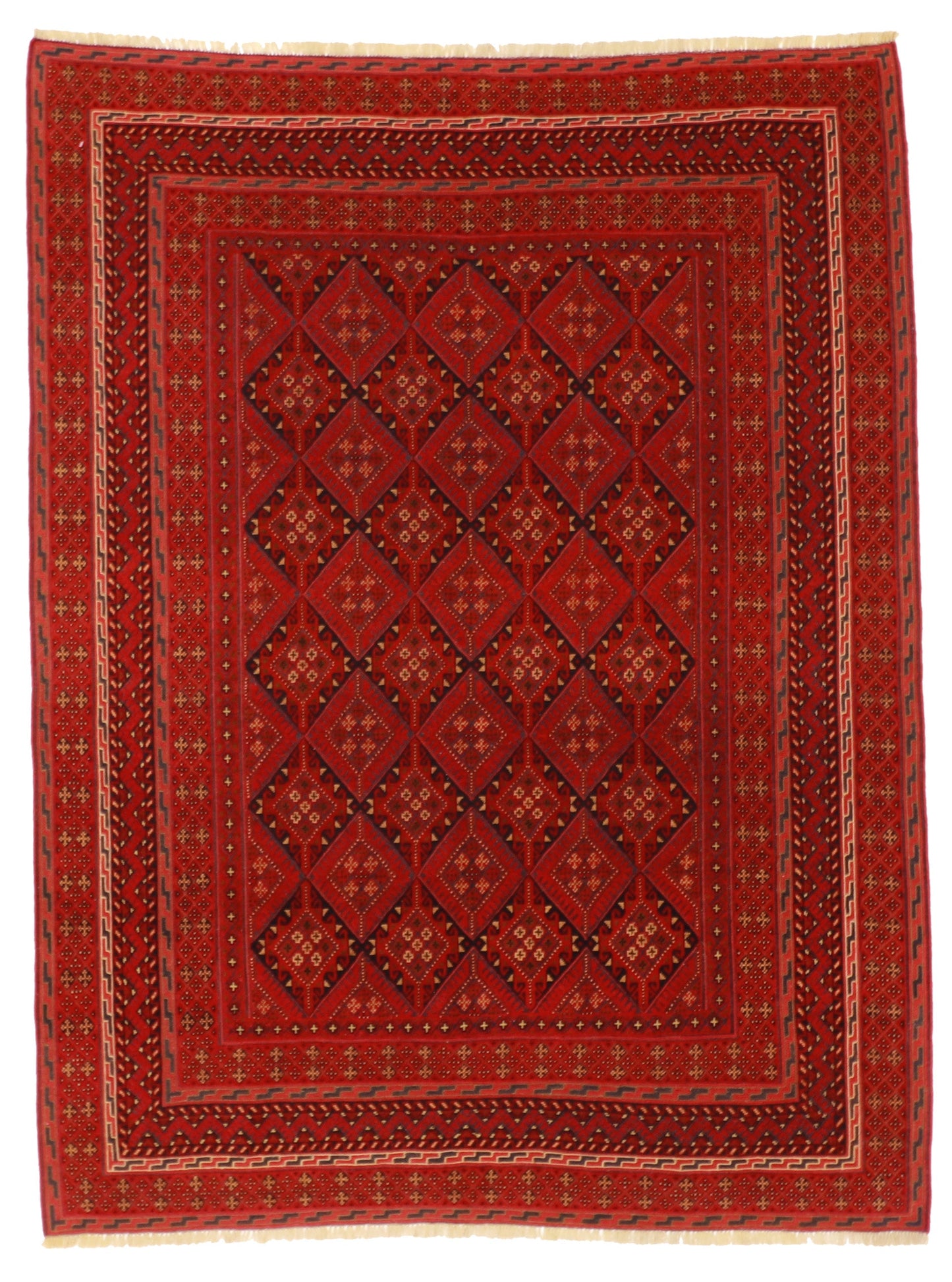 4x6 - Baluch Wool All Over Rectangle - Hand Knotted Rug